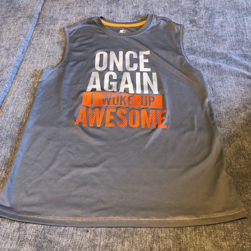 Boys workout sleeveless tee